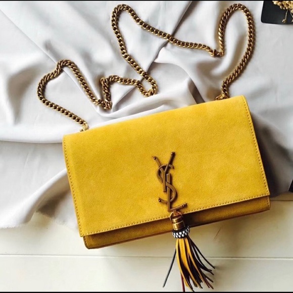 SOLD EBAY Saint Laurent Med Kate Monogram Tassle - Picture 2 of 6